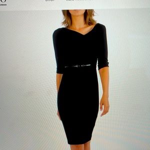 Classic 3/4 sleeve Jackie O sheath dress